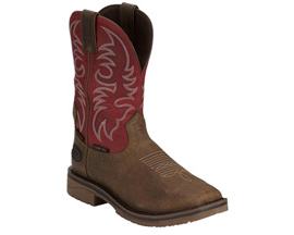 Justin® Men's Broncy Waterproof Western Boots - Brown