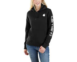 Carhartt® Women's Clarksburg Graphic Sleeve Hoodie - Black