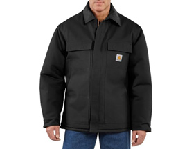 Carhartt® Men's Traditional Coat Loose Fit Firm Duck Insulated - Black