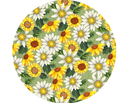 Jar Opener - White & Yellow Daisies
