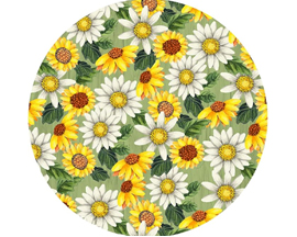 Jar Opener - White & Yellow Daisies