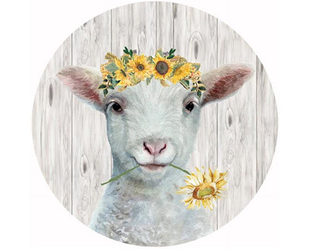 Jar Opener - Sheep & Sunflowers