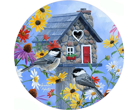 Jar Opener - Birdhouse with Birds