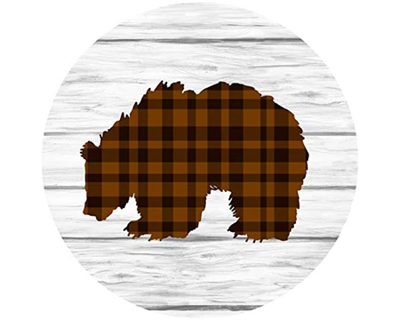 Jar Opener - Gail Green Plaid Bear