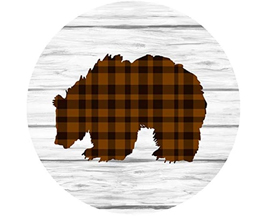 Jar Opener - Gail Green Plaid Bear
