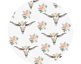 Jar Opener - Longhorn with Flowers