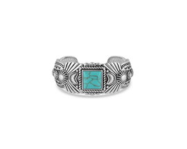 Flourished Turquoise Cuff Bracelet