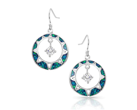 Aztec Opal Sun Earrings