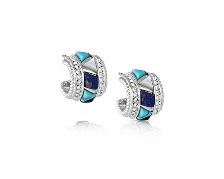 Nightfall Cobblestone Turquoise Earrings