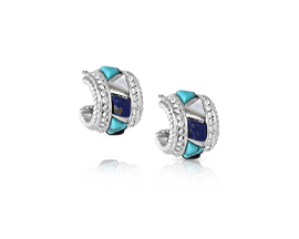 Nightfall Cobblestone Turquoise Earrings