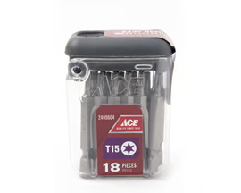 Ace Torx Screwdriver Bit T15 x 2" 18 Pack