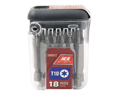 Ace Insertbit T10 x 2" 18 Pack