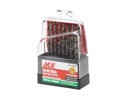 Ace Drill Bit Set 17 Pc M2 HSS