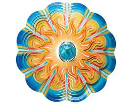 Spinfinity Designs Crystal Aqua Sun Wind Spinner