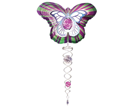 Spinfinity Designs Wind Spinner- Supreme Mini Crystal Butterfly