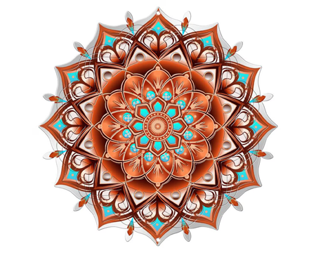 Spinfinity Designs Wind Spinner - Mandala 12" Copper