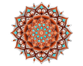 Spinfinity Designs Wind Spinner - Mandala 12" Copper