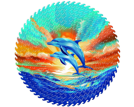Spinfinity Designs Wind Spinner- Vivid 12" Dolphin