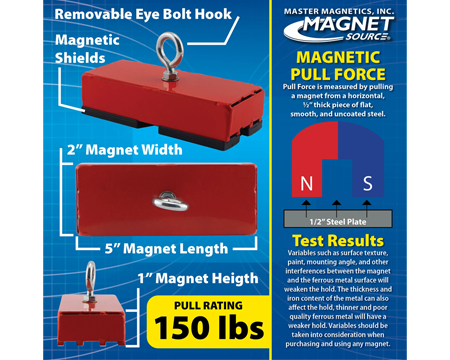 Heavy-Duty Holding and Retrieving Magnet