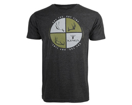 King's Camo® Men's Crosshair Tee - Dark Grey