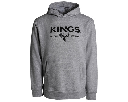 King's Camo® Men's Logo Hoodie - Heather Grey