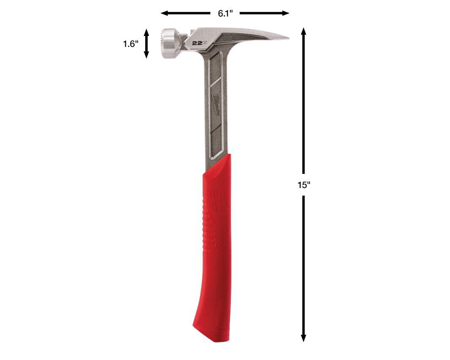 Milwaukee 22 oz Milled Face Framing Hammer