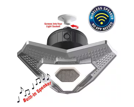 BEYOND BRIGHT 25-Watt LED Lamp Light Bulbs 6500K 3700-Lumens with Built-In Bluetooth Speaker