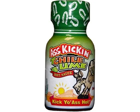 Ass Kickin' Chile Lime Mini Hot Sauce .75 oz