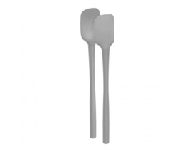 Mini Flex-Core Spatula & Spoonula - Gray Silicone
