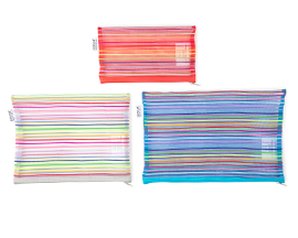 Set Of 3 Mesh Travel Pouches