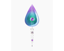 Mini Crystal Purple Wind Spinner