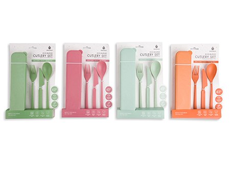 Manna® Assorted 1 Pc Portable Eco-Blend Cultery Set 