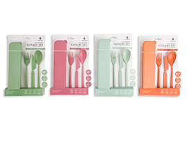 Manna® Assorted 1 Pc Portable Eco-Blend Cultery Set 