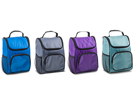 Dual Zipper Lunch Bag - Assorted Colors