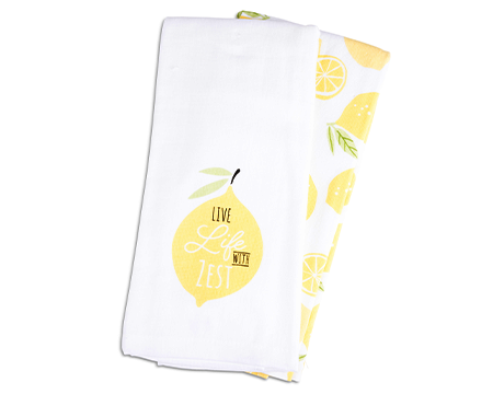 2pk Lemon Fouta Towel 
