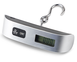 Luggage Scale W/ Hook - Silver