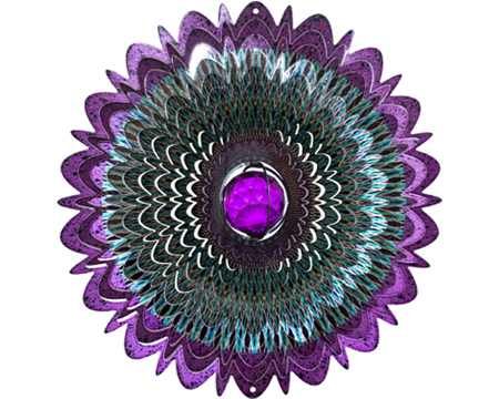 Galactic Mandala Wind Spinner