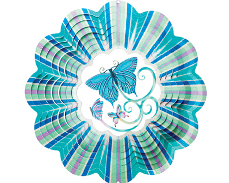 Blue Butterfly 3D Wind Spinner
