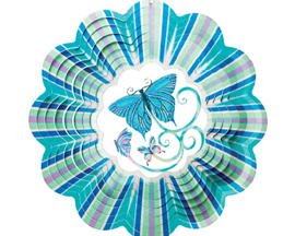 Blue Butterfly 3D Wind Spinner