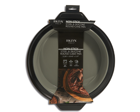 Round Cake Pan W/ Liners - Smoke