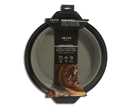 Round Cake Pan W/ Liners - Smoke