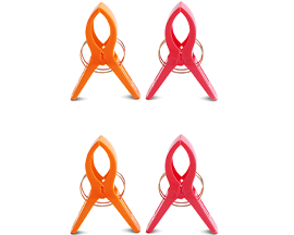 Set Of 4 Large Classic Beach Towel Drying Clamps