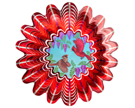 Animated Cardinals Wind Spinner