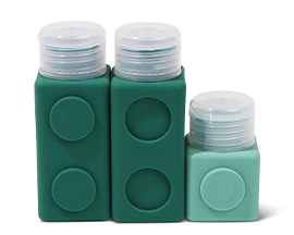 Set Of 3 Magnetic Travel Bottles