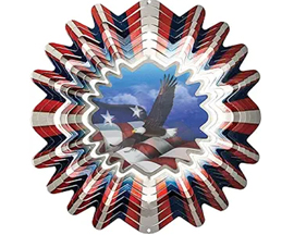 Animated Patriotic Wind Spinner