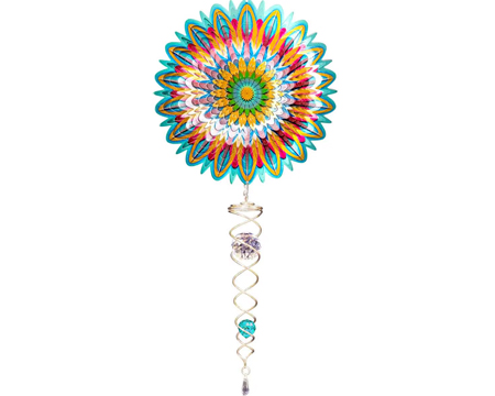 Mini Floral Mandala Wind Spinner
