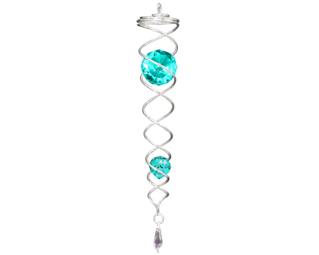 Spiral Twister Silver/Aqua