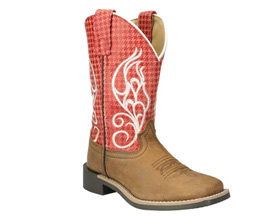 Smoky Mountain® Youth Jasmine Square Toe Boots - Pink