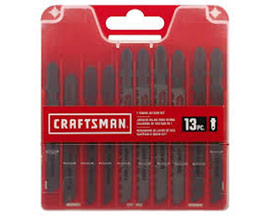 Craftsman® 13 Pc. High Carbon Steel T-Shank Jig Saw Blade Set