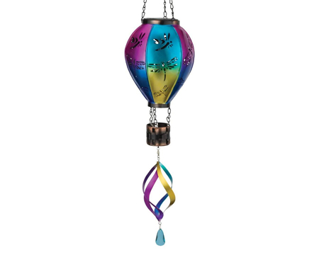 Regal Art & Gift® Spinner Solar Lantern Hot Air Ballon - Dragonfly